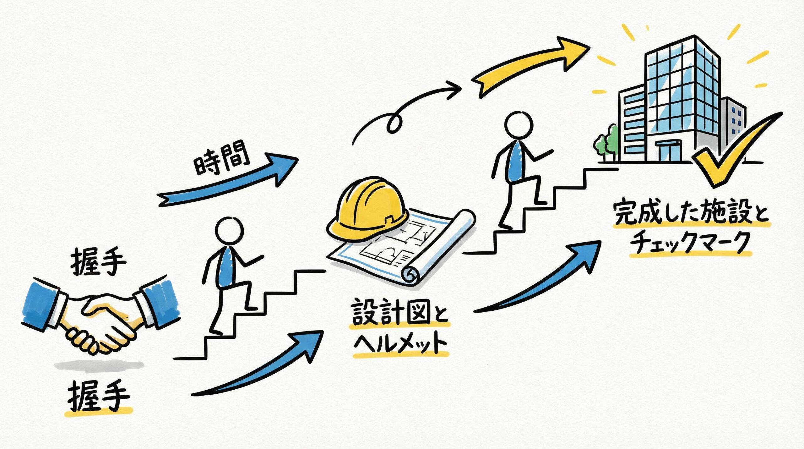 プロジェクトの進行ステップと工期スケジュールの詳細